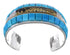 Silver Multicolor Native American Design Cuff Bracelet TX40435